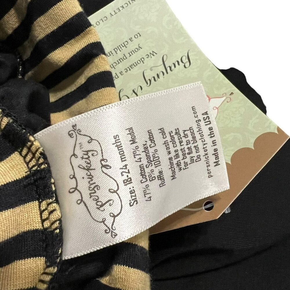 NEW Persnickety 18-24m Black Ruffle Pants - Picture 5 of 5